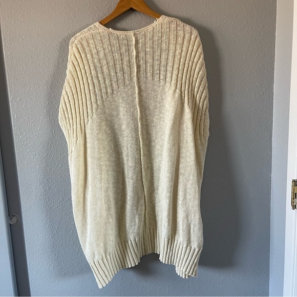NWT Dip Cream Oversized Cotton Open Front Cozy Knit Cardigan Women's Size S/M - Picture 5 of 6